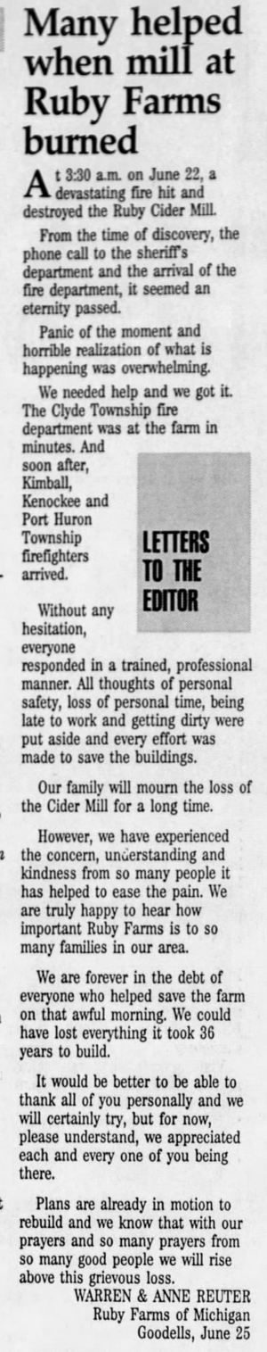 Ruby Farms - July 1992 Fire (newer photo)